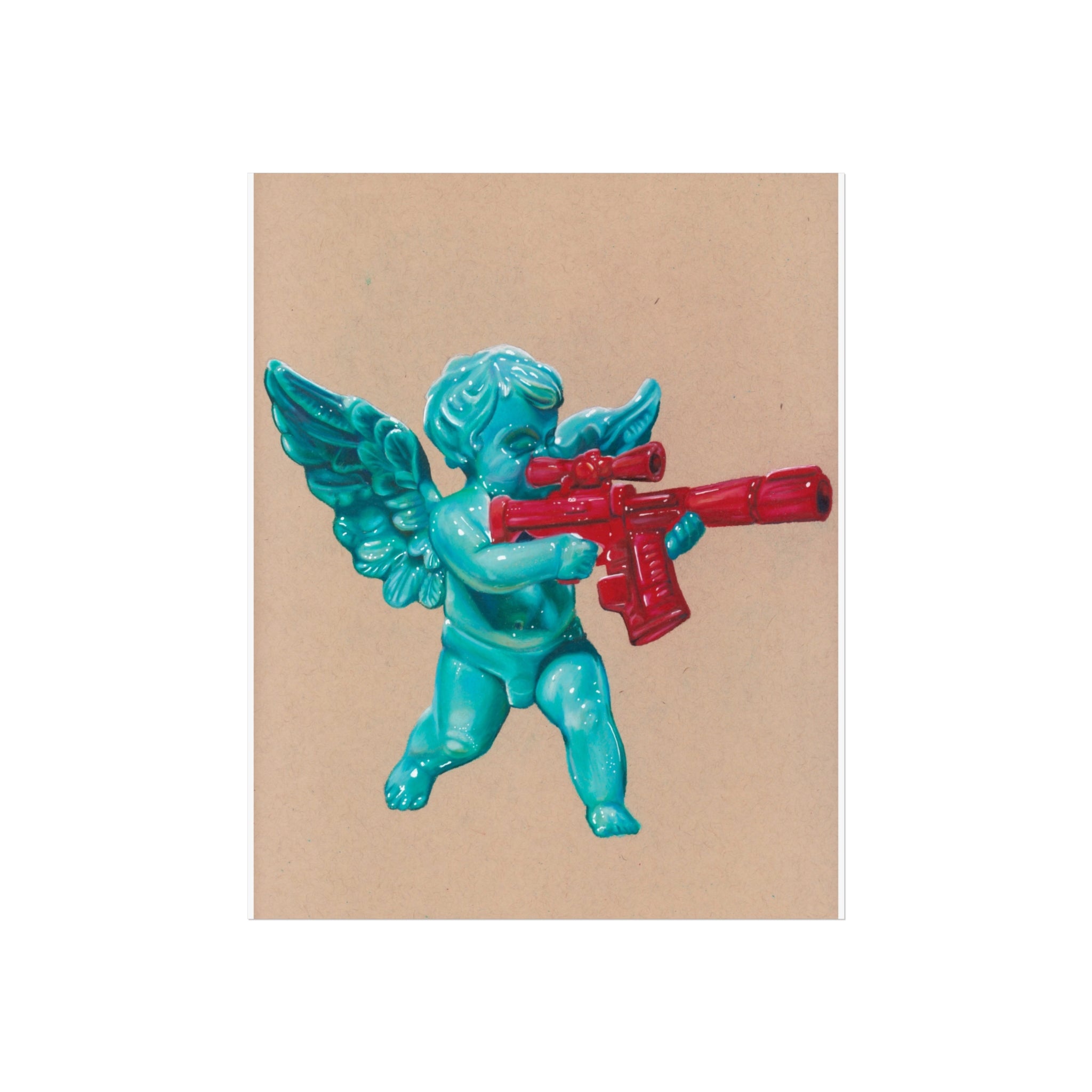Cupid Carries a Gun - Print